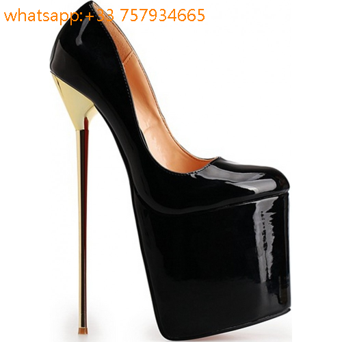 talon haut noir femme